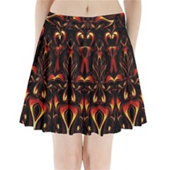 Year Of The Dragon Pleated Mini Skirt by MRNStudios