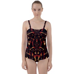 Year Of The Dragon Twist Front Tankini Set by MRNStudios