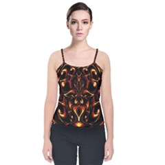 Year Of The Dragon Velvet Spaghetti Strap Top by MRNStudios