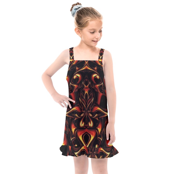 Year Of The Dragon Kids  Overall Dress