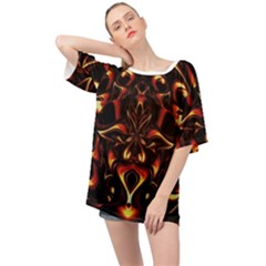 Year Of The Dragon Oversized Chiffon Top by MRNStudios