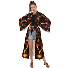 Year Of The Dragon Maxi Kimono by MRNStudios