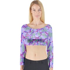 Kaleidoscope Dreams Long Sleeve Crop Top by dflcprintsclothing