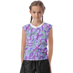 Kaleidoscope Dreams Kids  Raglan Cap Sleeve T-shirt by dflcprintsclothing