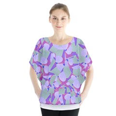 Kaleidoscope Dreams Batwing Chiffon Blouse