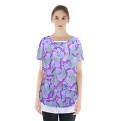 Kaleidoscope Dreams Skirt Hem Sports Top by dflcprintsclothing