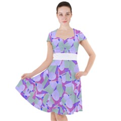 Kaleidoscope Dreams Cap Sleeve Midi Dress by dflcprintsclothing