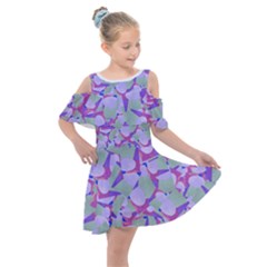 Kaleidoscope Dreams Kids  Shoulder Cutout Chiffon Dress by dflcprintsclothing