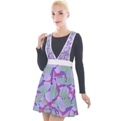 Kaleidoscope Dreams Plunge Pinafore Velour Dress by dflcprintsclothing