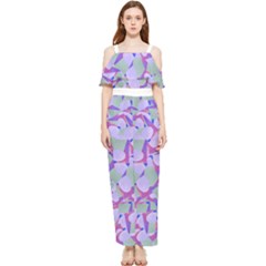 Kaleidoscope Dreams Draped Sleeveless Chiffon Jumpsuit by dflcprintsclothing