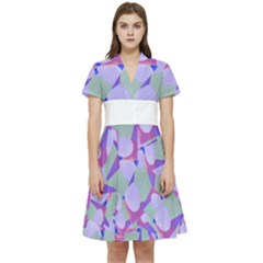 Kaleidoscope Dreams Short Sleeve Waist Detail Dress