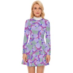 Kaleidoscope Dreams Long Sleeve Velour Longline Dress by dflcprintsclothing