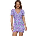 Kaleidoscope Dreams Low Cut Cap Sleeve Mini Dress View1