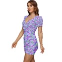 Kaleidoscope Dreams Low Cut Cap Sleeve Mini Dress View2