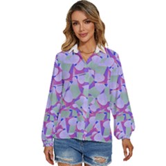 Kaleidoscope Dreams Women s Long Sleeve Button Up Shirt