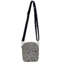 Sketchy abstract artistic print design Shoulder Strap Belt Bag View3