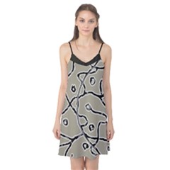 Sketchy Abstract Artistic Print Design Camis Nightgown  by dflcprintsclothing