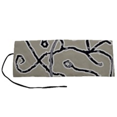 Sketchy Abstract Artistic Print Design Roll Up Canvas Pencil Holder (s) by dflcprintsclothing