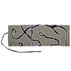 Sketchy Abstract Artistic Print Design Roll Up Canvas Pencil Holder (m) by dflcprintsclothing