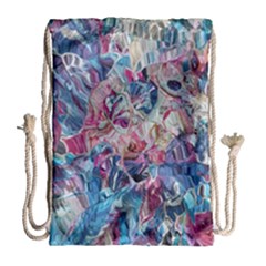 Three Layers Blend Module 1-5 Liquify Drawstring Bag (large) by kaleidomarblingart