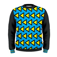  Men s Sweatshirt Yellow Blue Black