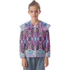 Abstract Kaleidoscope Kids  Peter Pan Collar Blouse by kaleidomarblingart