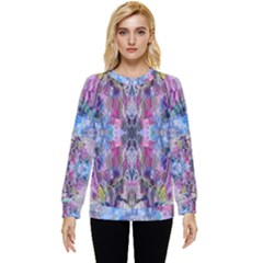 Abstract Kaleidoscope Hidden Pocket Sweatshirt by kaleidomarblingart