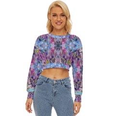 Abstract Kaleidoscope Lightweight Long Sleeve Sweatshirt by kaleidomarblingart