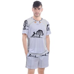 20240506 111024 0000 Men s Mesh T-shirt And Shorts Set