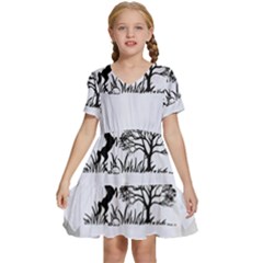 20240506 111024 0000 Kids  Short Sleeve Tiered Mini Dress by Safin