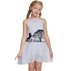 20240506 111024 0000 Kids  Halter Collar Waist Tie Chiffon Dress by Safin