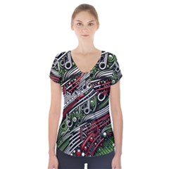 Ec87f308-2609-429d-a22f-62cafc87c34a Short Sleeve Front Detail Top by RiverRootsReggae