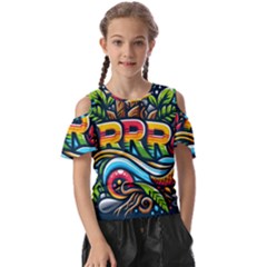 Aae24150-0412-4269-b61e-3879f8d676ed Kids  Butterfly Cutout T-shirt by RiverRootsReggae