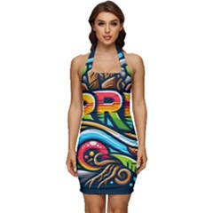 Aae24150-0412-4269-b61e-3879f8d676ed Sleeveless Wide Square Neckline Ruched Bodycon Dress by RiverRootsReggae