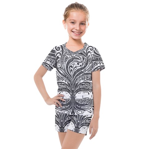 Acdc2086-9c8c-467c-aa42-5020abd8604b Kids  Mesh T-shirt And Shorts Set by RiverRootsReggae