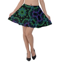 Paypercapture Dress Collection  Velvet Skater Skirt