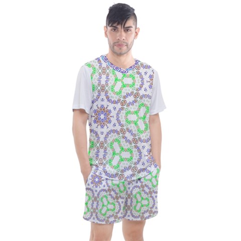 Paypercapture Dress Collection 2024 Men s Mesh T-shirt And Shorts Set by imanmulyana