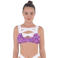 Kawaii Cyborg Cats Motif Random Pattern Bandaged Up Bikini Top by dflcprintsclothing