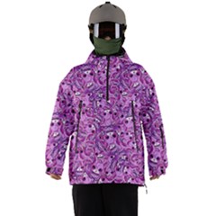 Kawaii Cyborg Cats Motif Random Pattern Men s Ski And Snowboard Waterproof Breathable Jacket by dflcprintsclothing