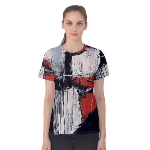 Abstract  Women s Cotton T-shirt by Sobalvarro