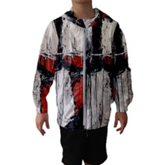 Abstract  Kids  Hooded Windbreaker