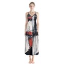 Abstract  Button Up Chiffon Maxi Dress View1