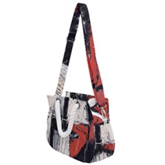 Abstract  Rope Handles Shoulder Strap Bag by Sobalvarro