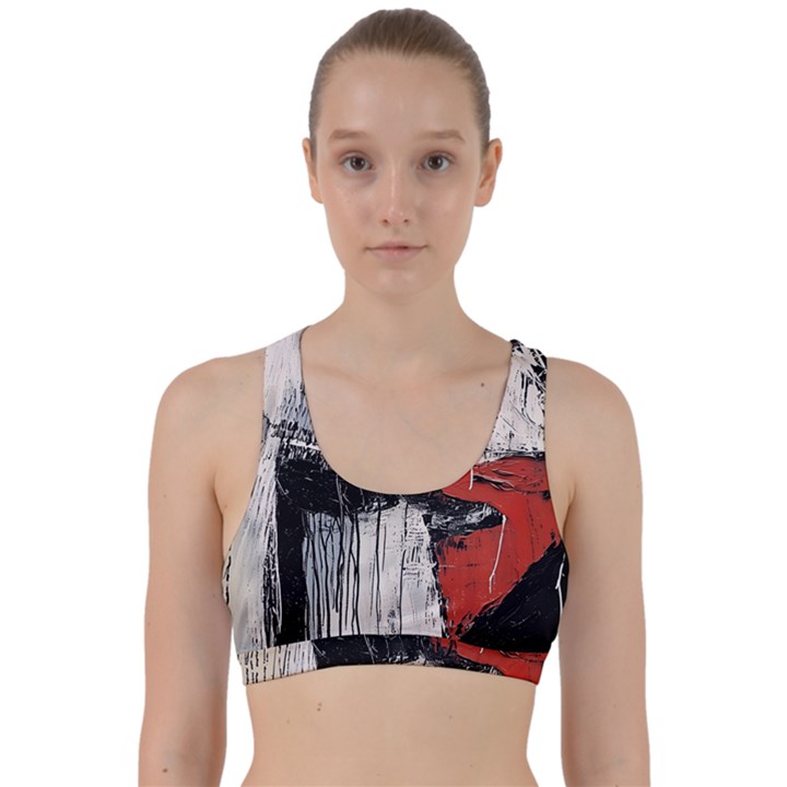 Abstract  Back Weave Sports Bra