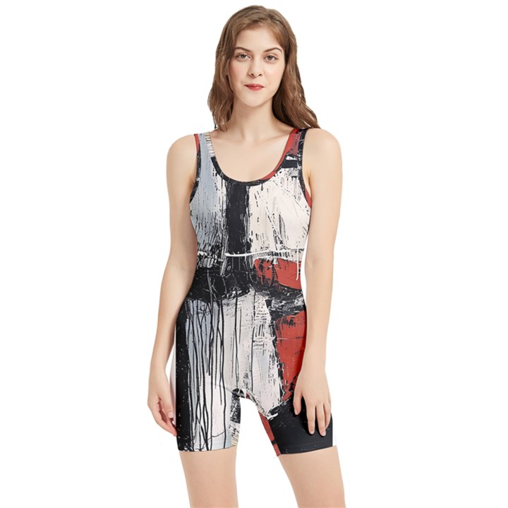 Abstract  Women s Wrestling Singlet