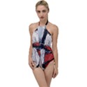 Abstract  Go with the Flow One Piece Swimsuit View1