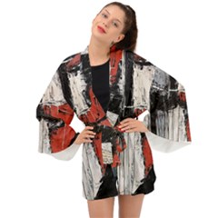 Abstract  Long Sleeve Kimono by Sobalvarro