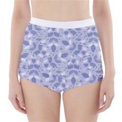 Pastel Botanic Harmony Collage High-waisted Bikini Bottoms