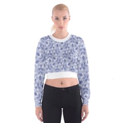 Pastel Botanic Harmony Collage Cropped Sweatshirt