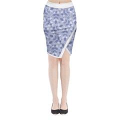 Pastel Botanic Harmony Collage Midi Wrap Pencil Skirt by dflcprintsclothing